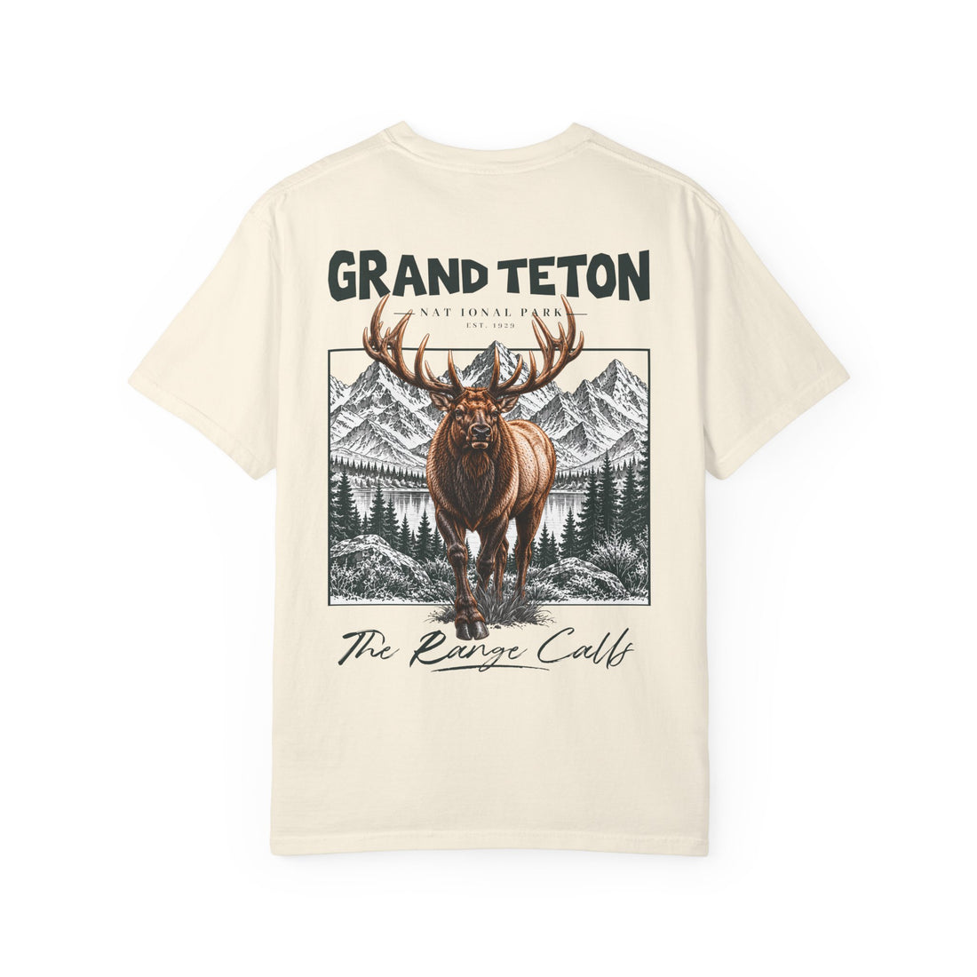 Grand Teton National Park Elk Graphic T-Shirt
