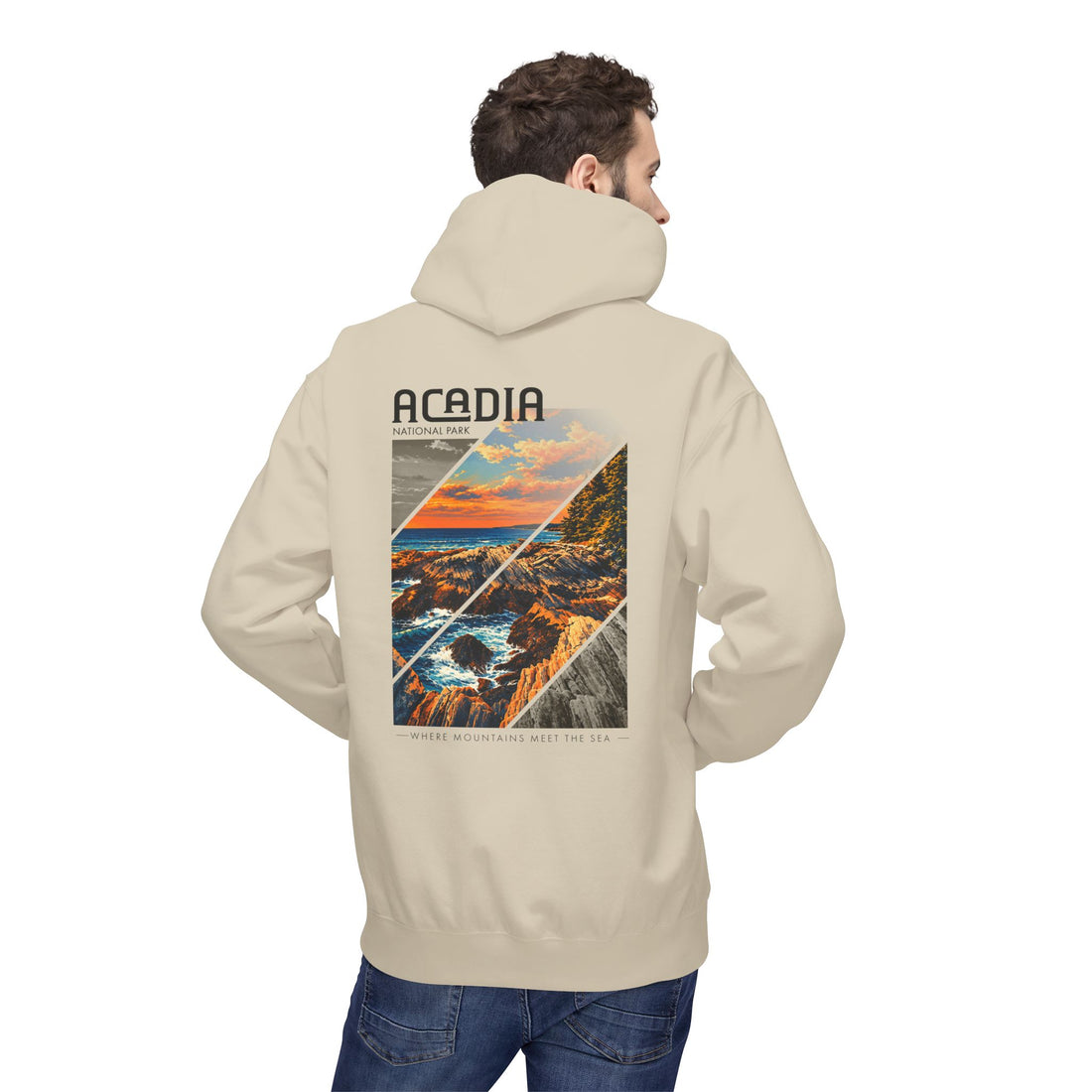 Acadia National Park Rocky Coast Graphic hoodie