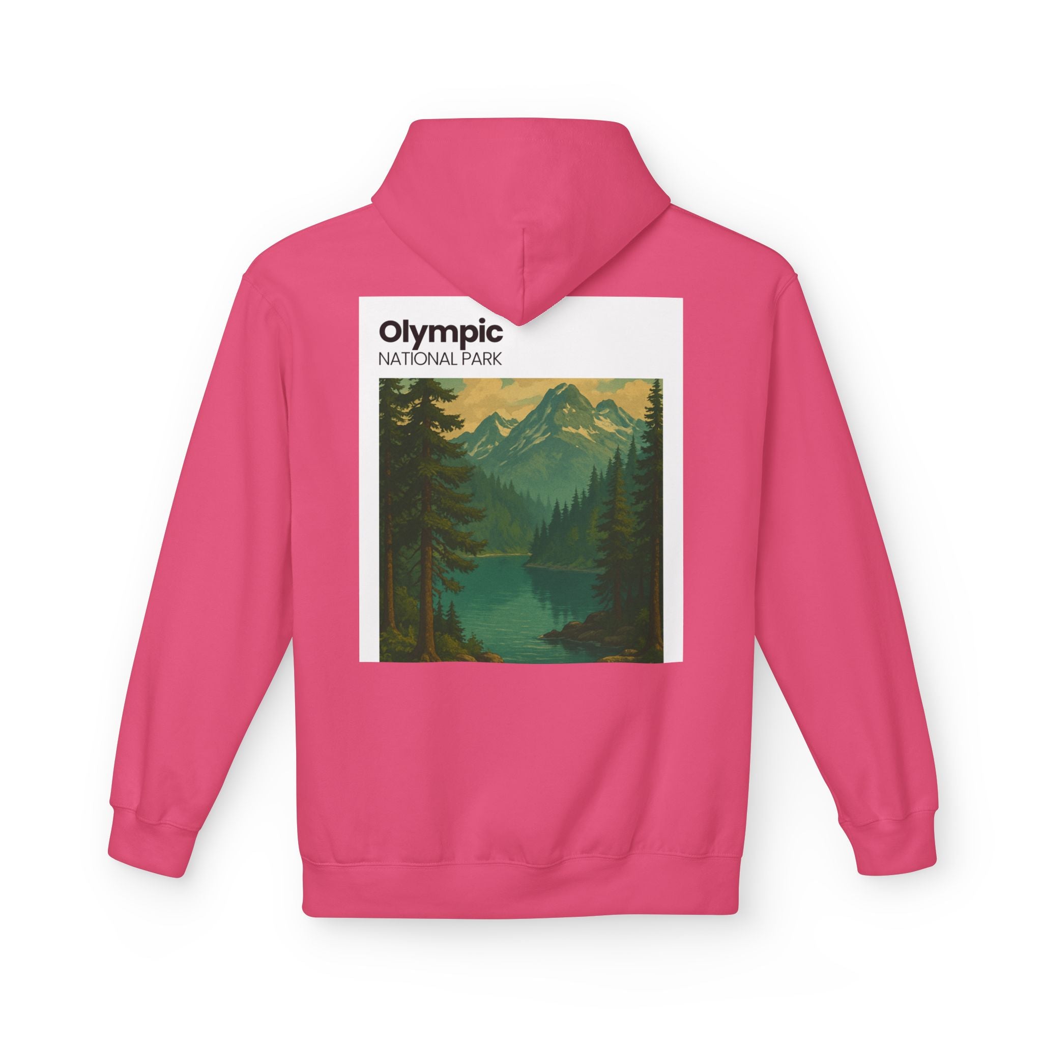 Olympic National Park landscape Hoodie | Mountain Lake Scenic Apparel