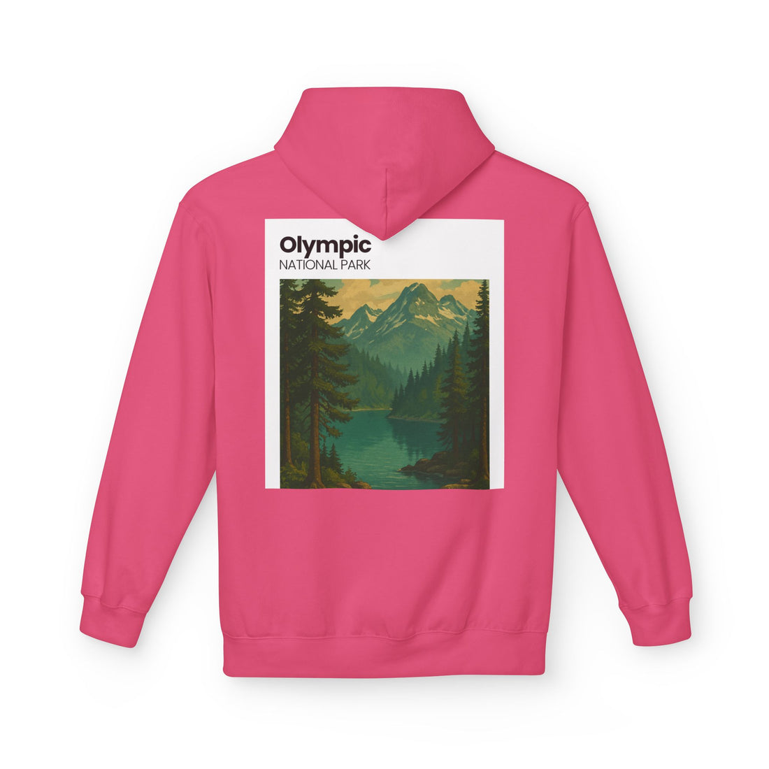Olympic National Park landscape Hoodie | Mountain Lake Scenic Apparel