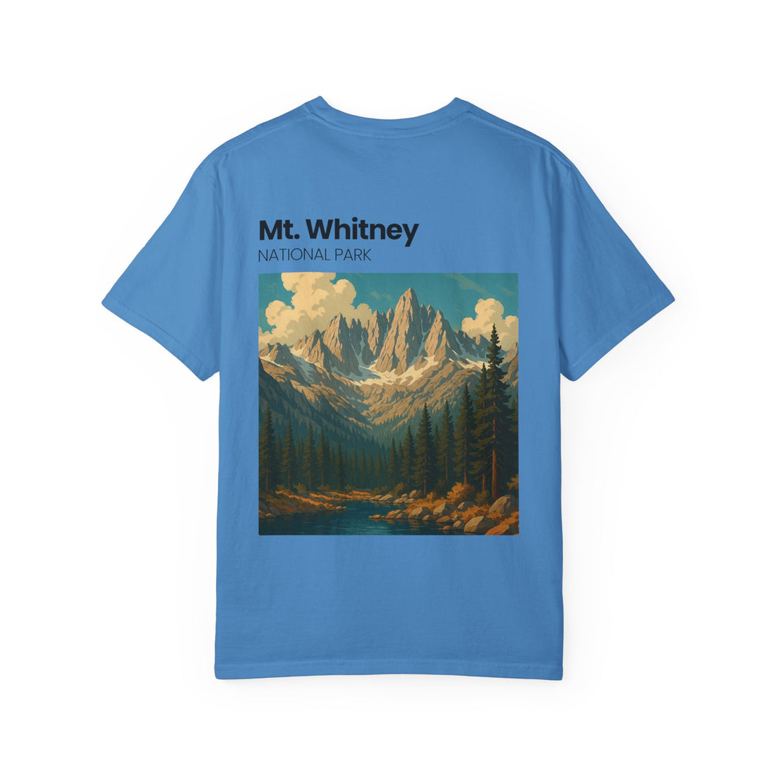 Mt. Whitney National Park mountain landscape T-Shirt | vintage nature poster