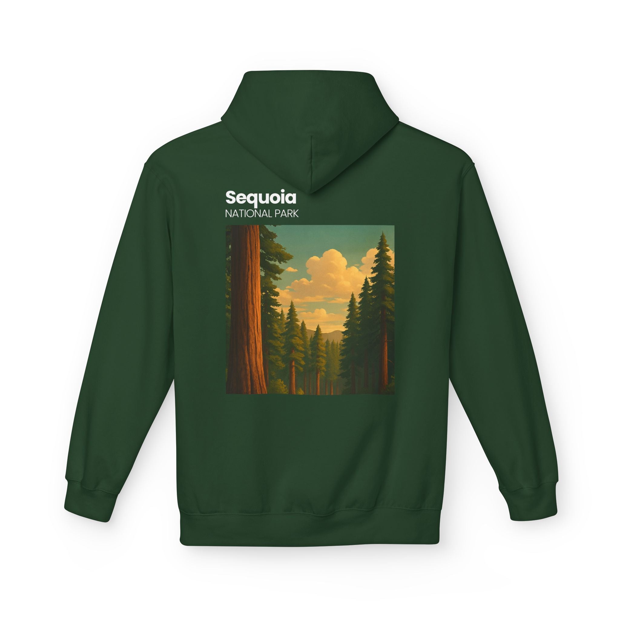 Sequoia National Park Vintage Poster Hoodie | Forest Landscape Sweatshirt