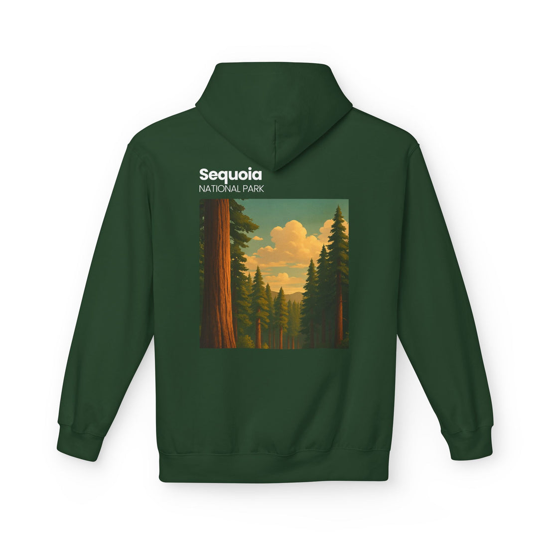 Sequoia National Park Vintage Poster Hoodie | Forest Landscape Sweatshirt