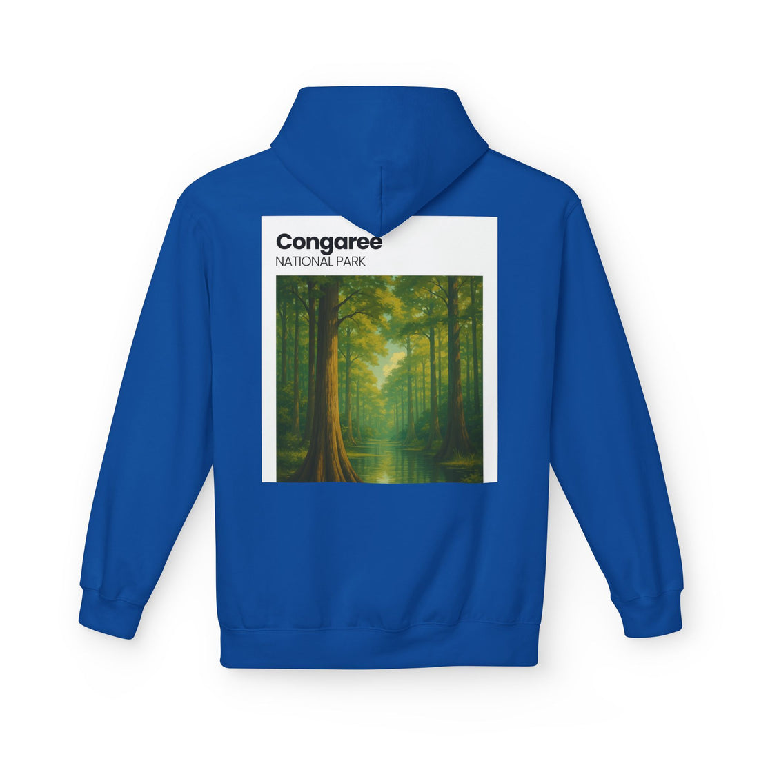 Congaree National Park Forest Scene Hoodie | Scenic Tree Landscape Pullover