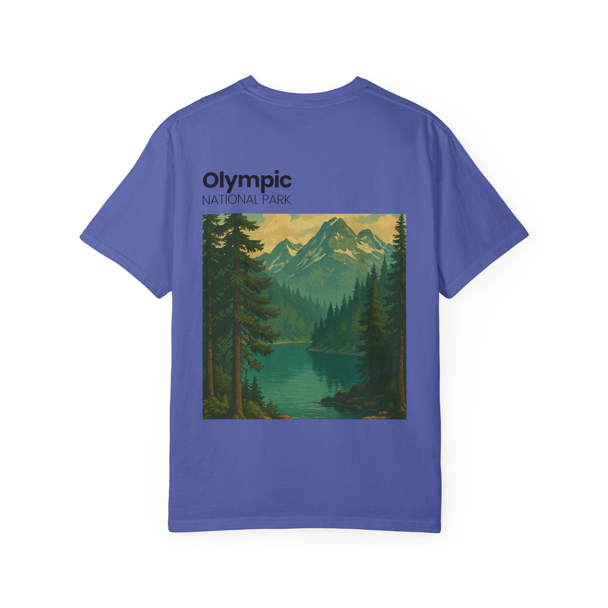 Olympic National Park landscape T-Shirt | mountain lake forest tee