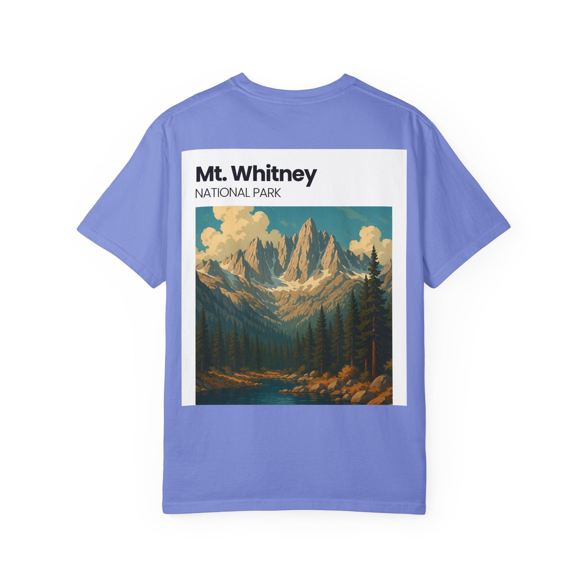 Mt. Whitney National Park mountain landscape T-Shirt | vintage nature poster