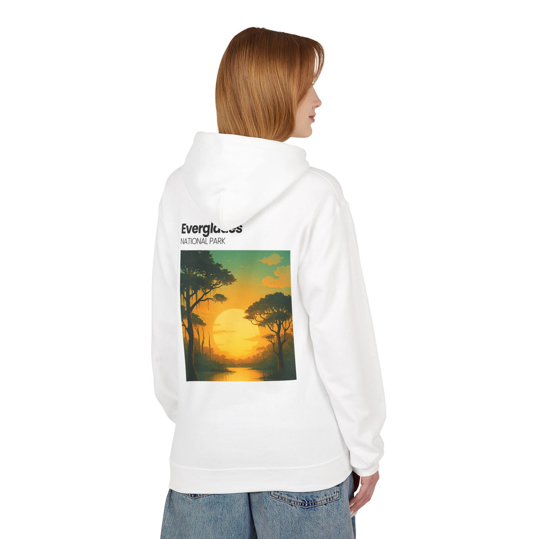 Everglades Sunset Vintage Poster Hoodie | National Park Landscape