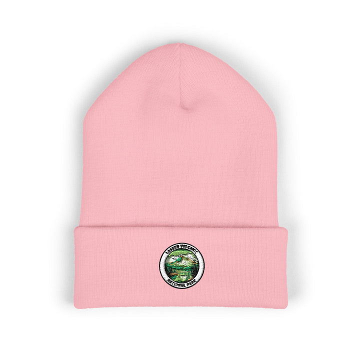 Green Planet Circle embroidery beanie