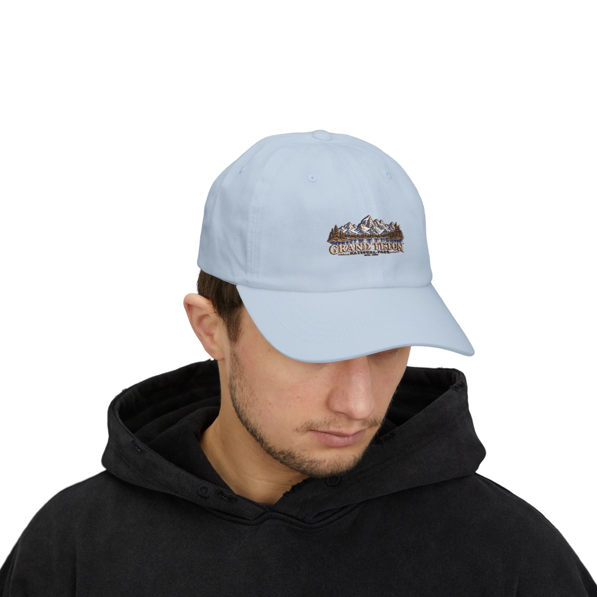 Grand Teton National Park Lake Reflection Dad Cap