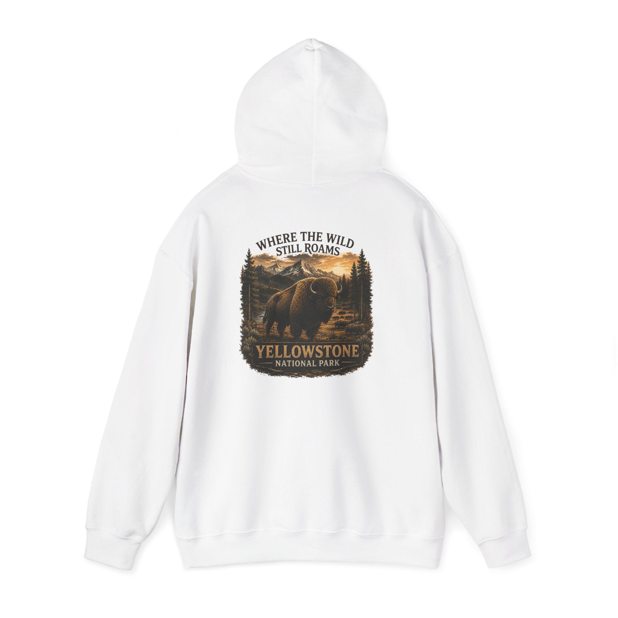 Yellowstone Bison Hoodie – Where the Wild Still Roams