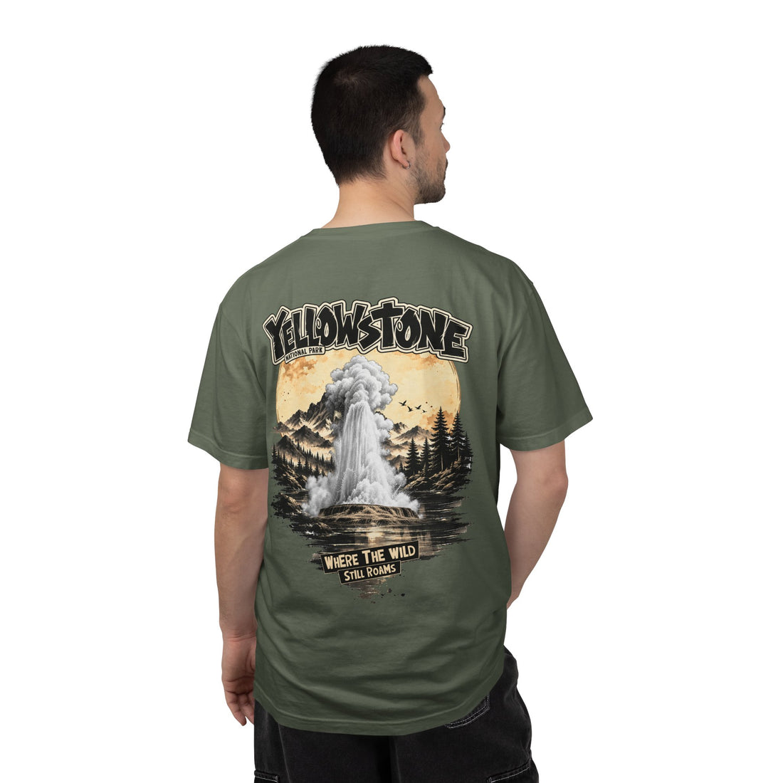Yellowstone Old Faithful – Where the Wild Still Roams T-Shirt
