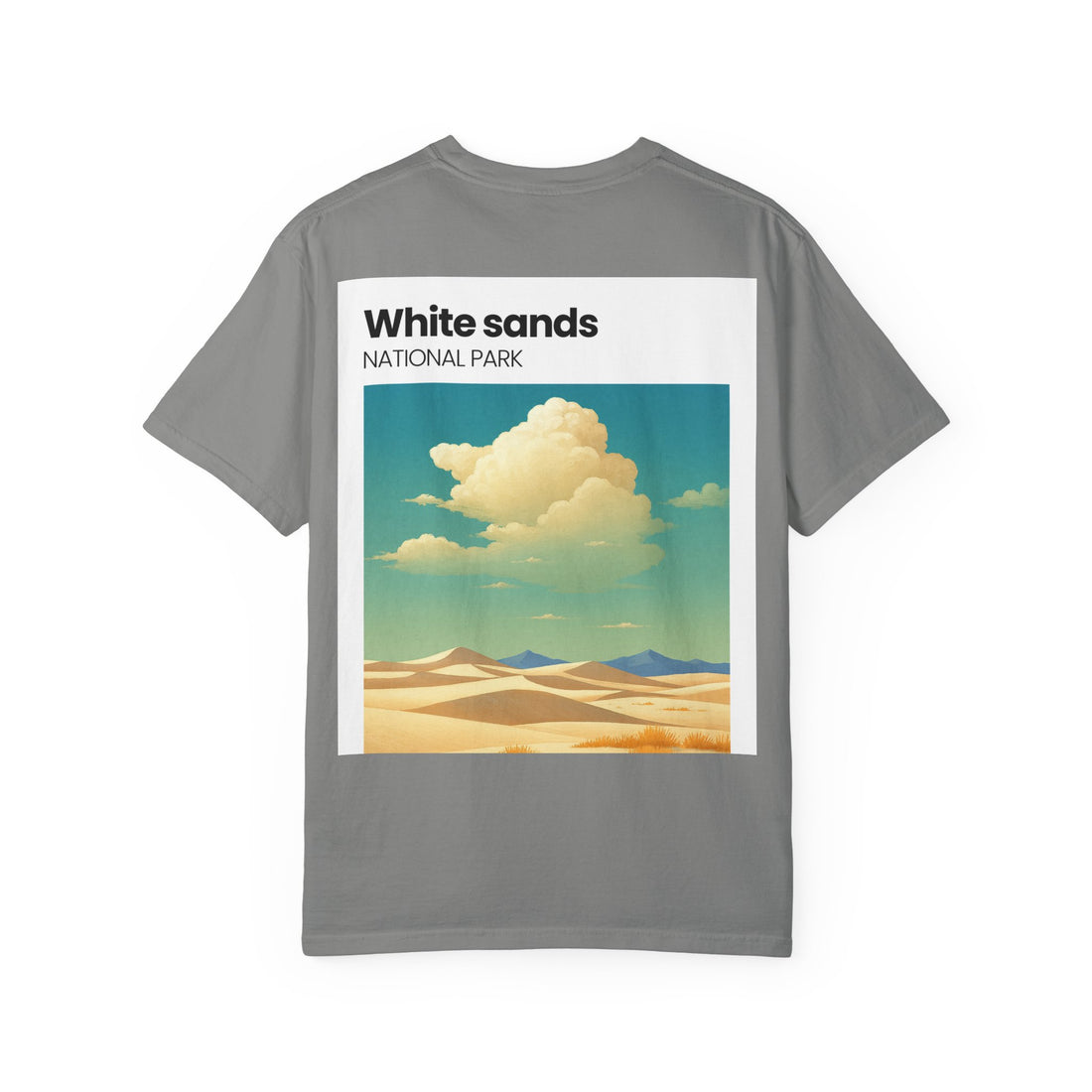 White Sands National Park desert landscape T-Shirt | retro cloud artwork
