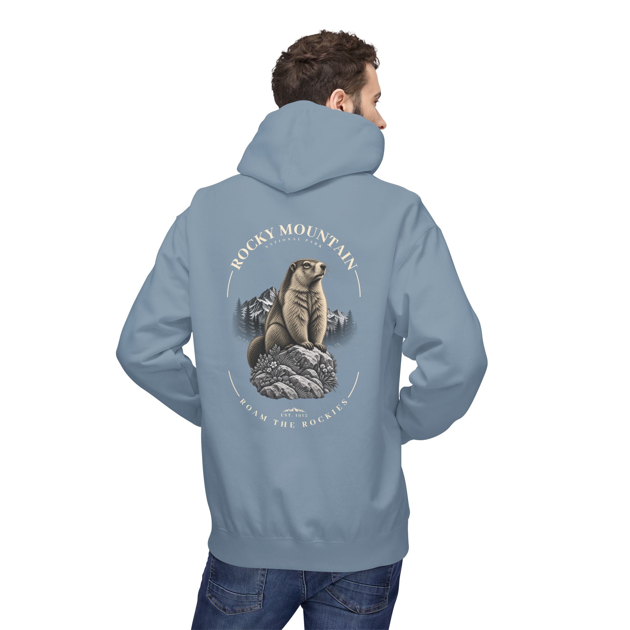 Rocky Mountain National Park Marmot Graphic Hoodie