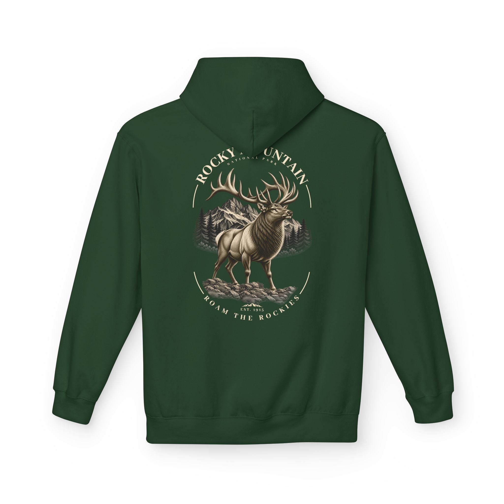 Rocky Mountain National Park Elk Graphic Hoodie