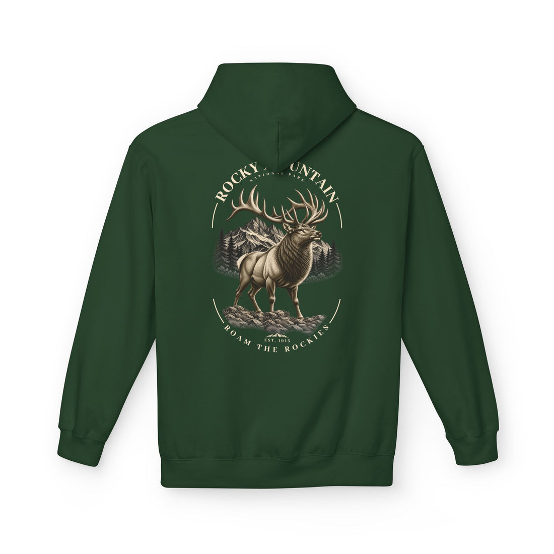 Rocky Mountain National Park Elk Graphic Hoodie