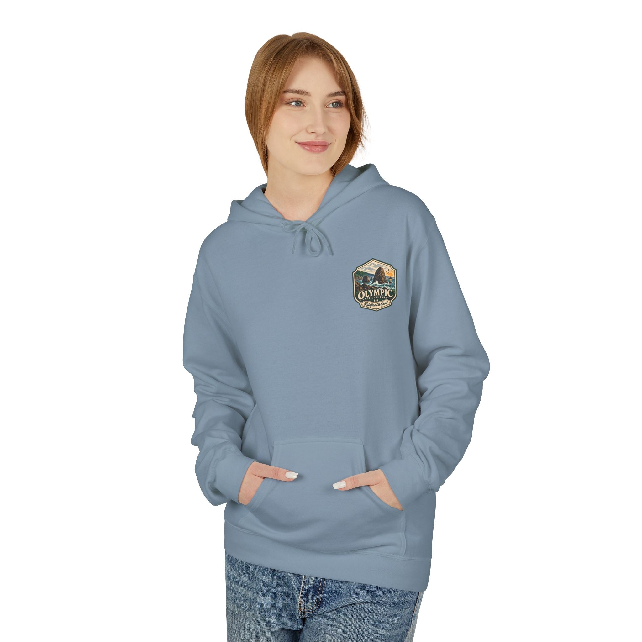 Olympic National Park Sea Stacks Graphic Hoodie