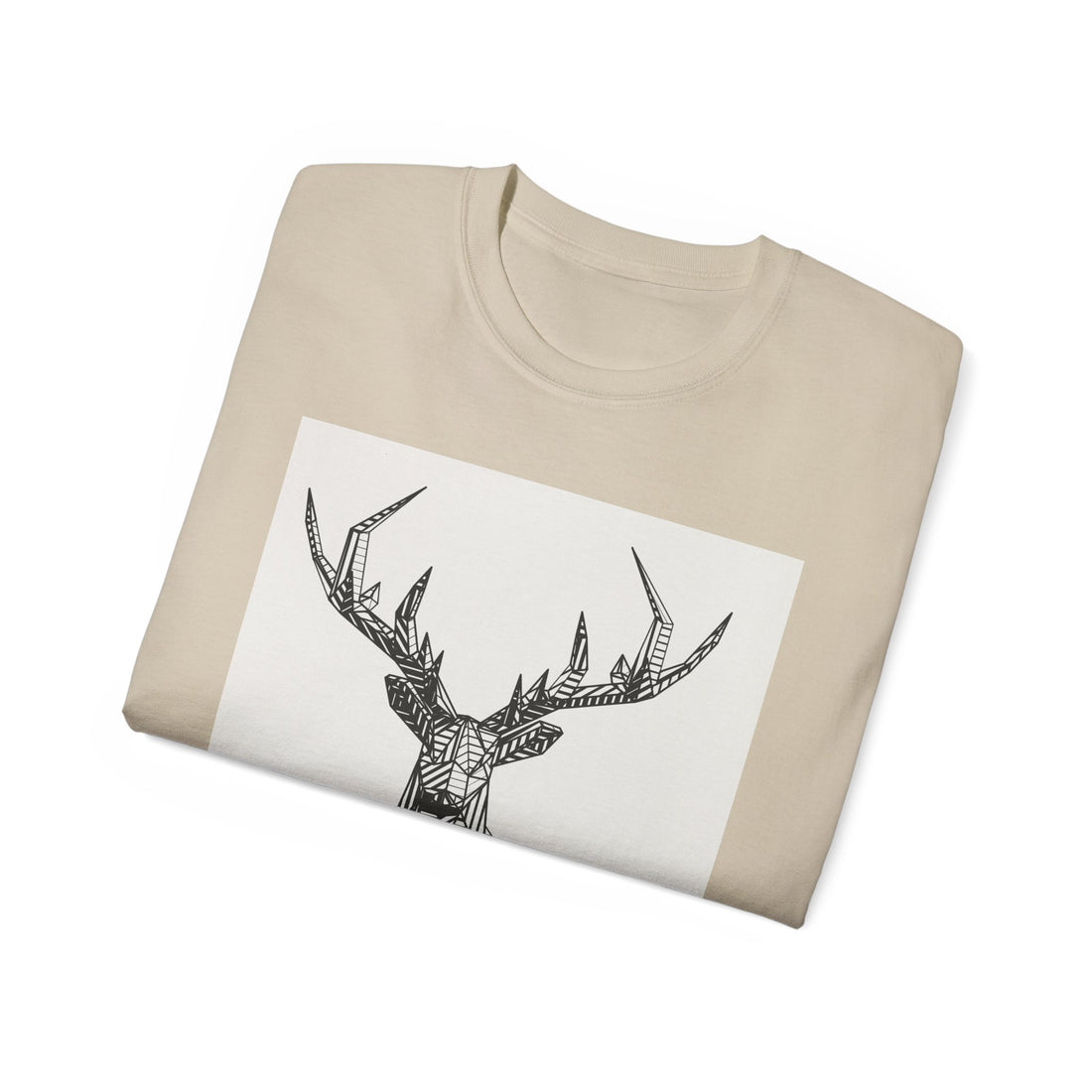 Geometric Deer Graphic Tee - Unisex Ultra Cotton T-Shirt