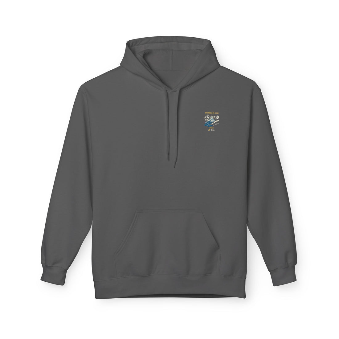 Wrangell–St. Elias National Park landscape Hoodie | Mountain river art
