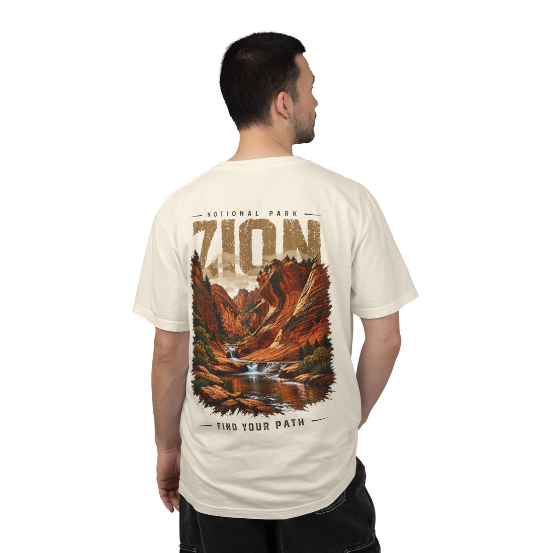 Red Cliffs Zion National Park Vintage Graphic T-Shirt