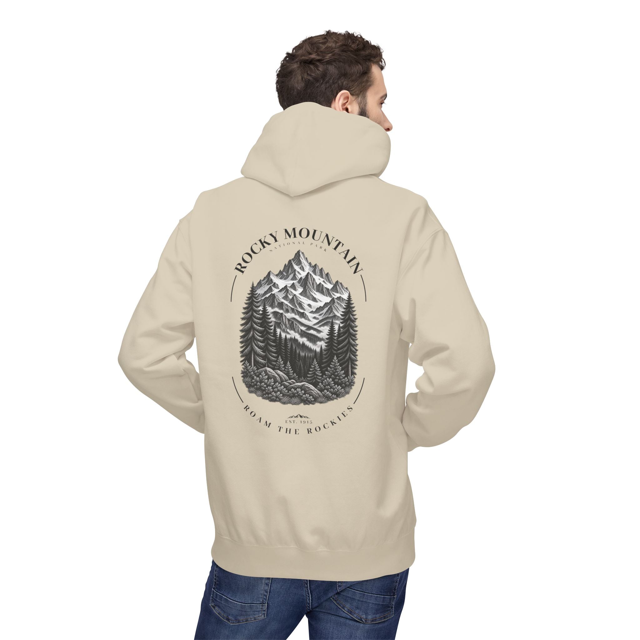 Rocky Mountain National Park Mountain Range Graphic Hoodie