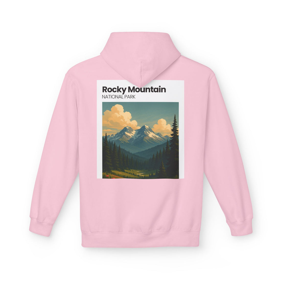 Rocky Mountain National Park Hoodie | Vintage Landscape Print