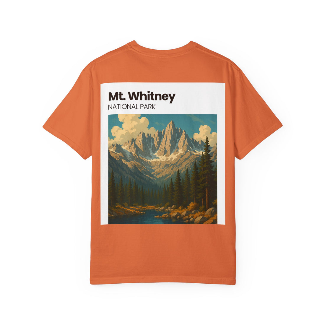 Mt. Whitney National Park mountain landscape T-Shirt | vintage nature poster