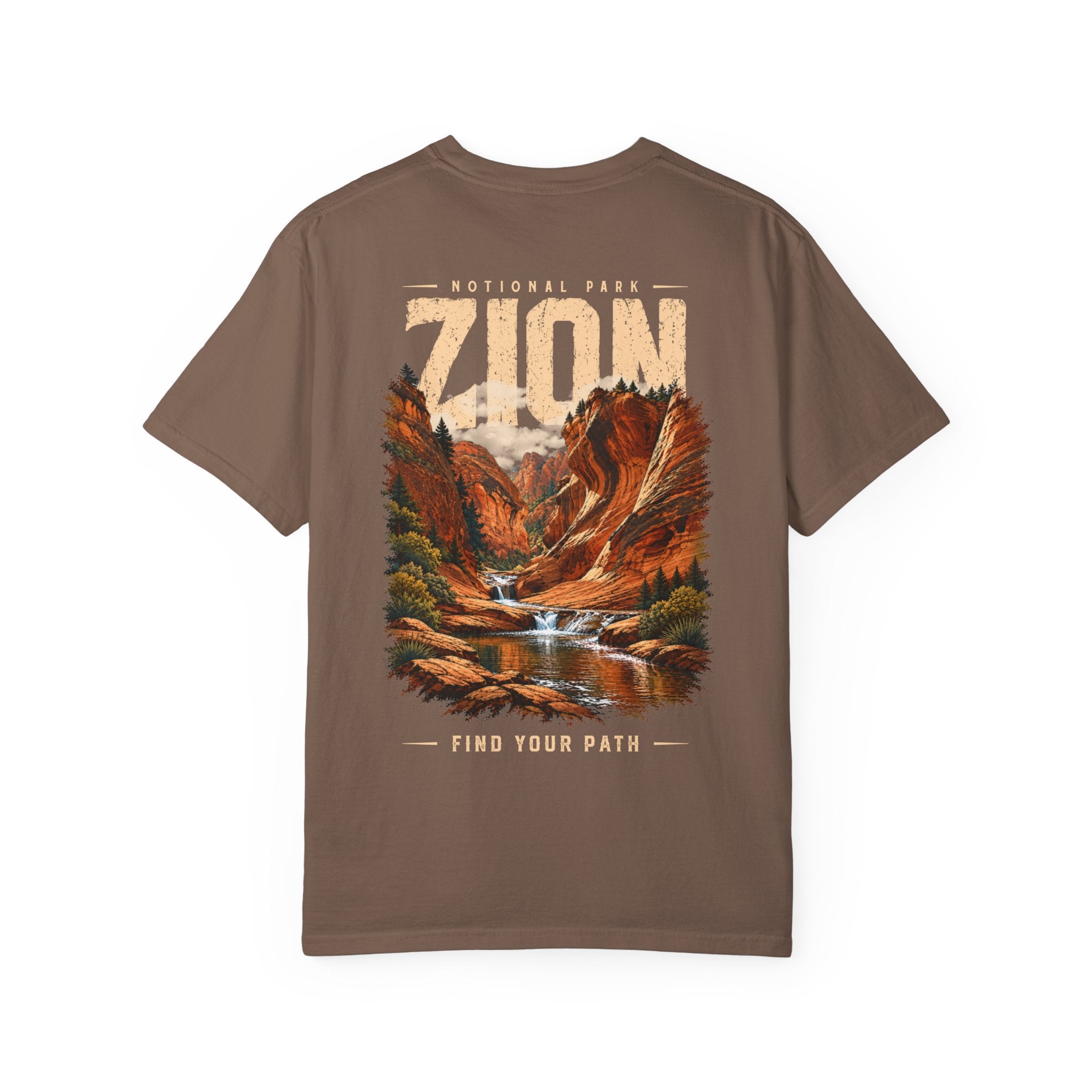 Red Cliffs Zion National Park Vintage Graphic T-Shirt