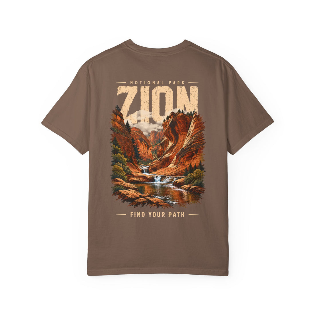 Red Cliffs Zion National Park Vintage Graphic T-Shirt