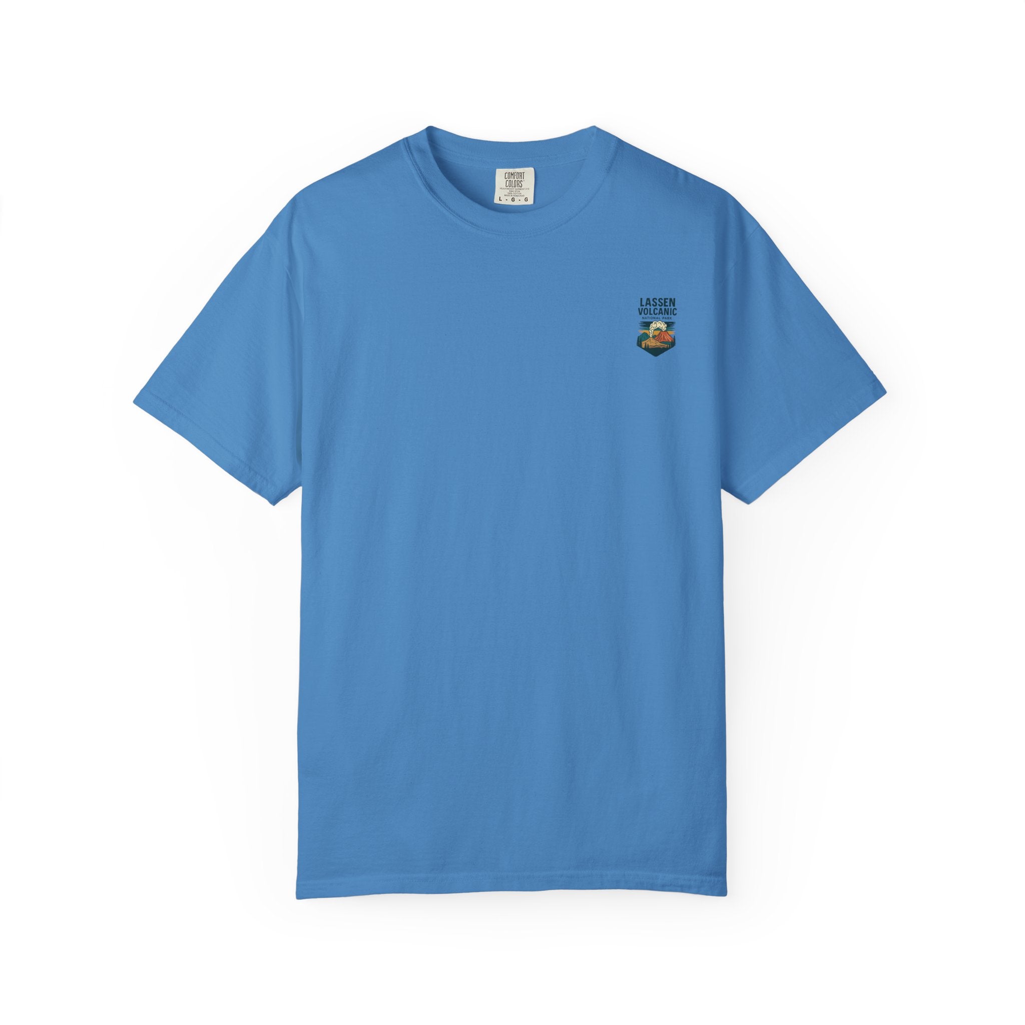 Lassen Volcanic Poster Art T-Shirt | Mountain Eruption Design