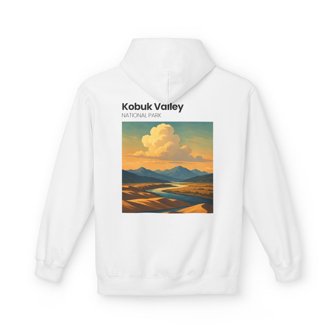Kobuk Valley National Park landscape Hoodie | Vintage travel poster style
