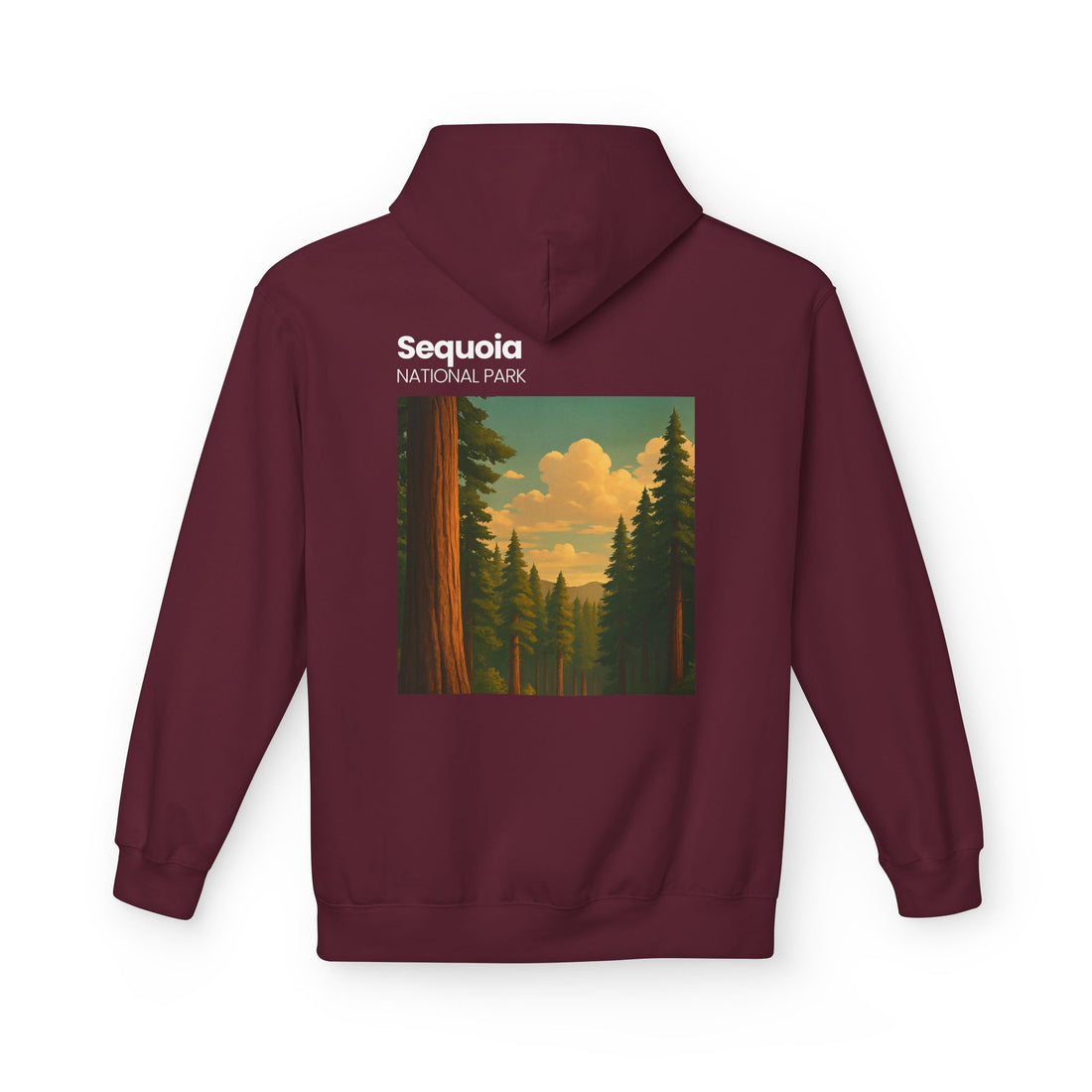 Sequoia National Park Vintage Poster Hoodie | Forest Landscape Sweatshirt