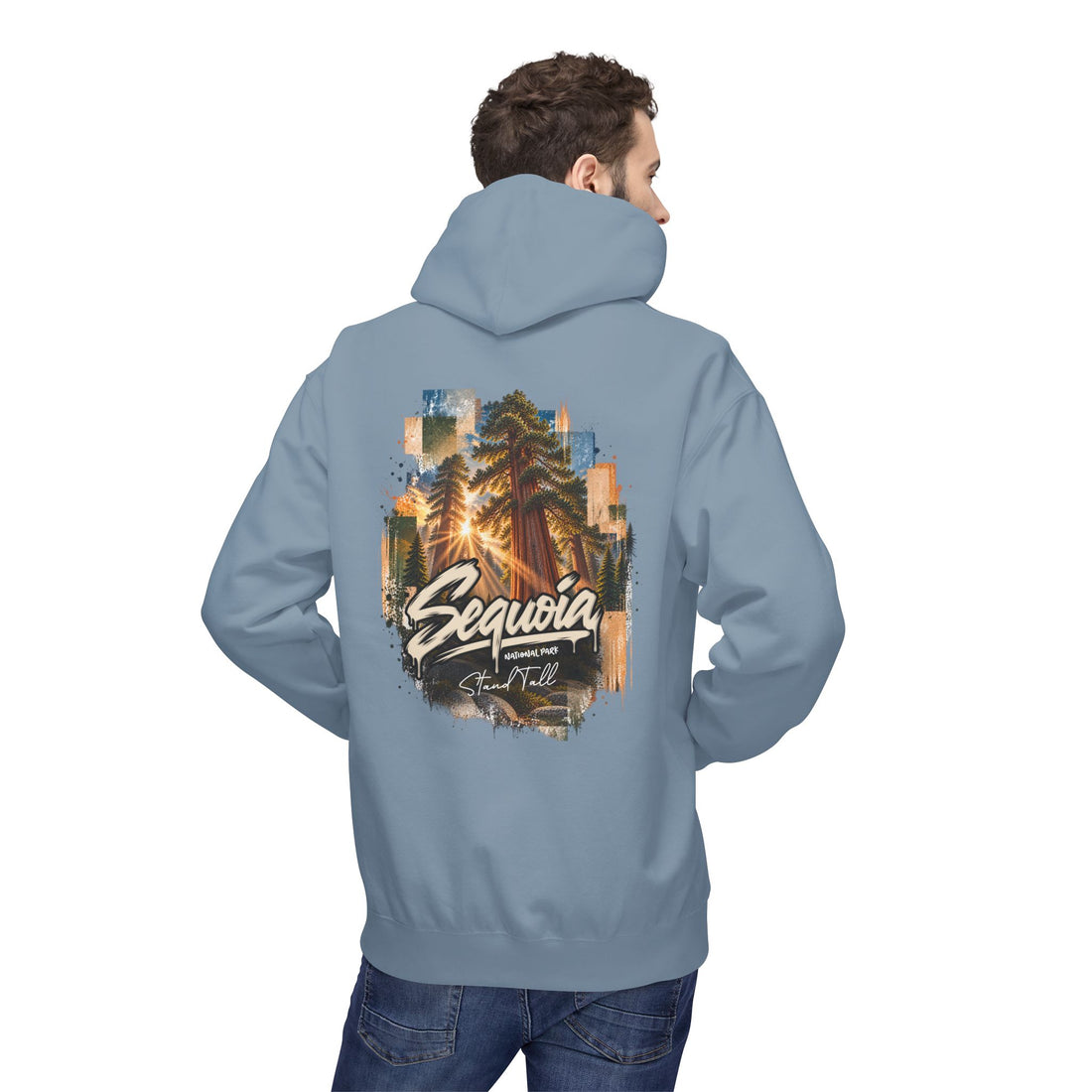 Sequoia National Park – Sun Beams Stand Tall Graphic Hoodie
