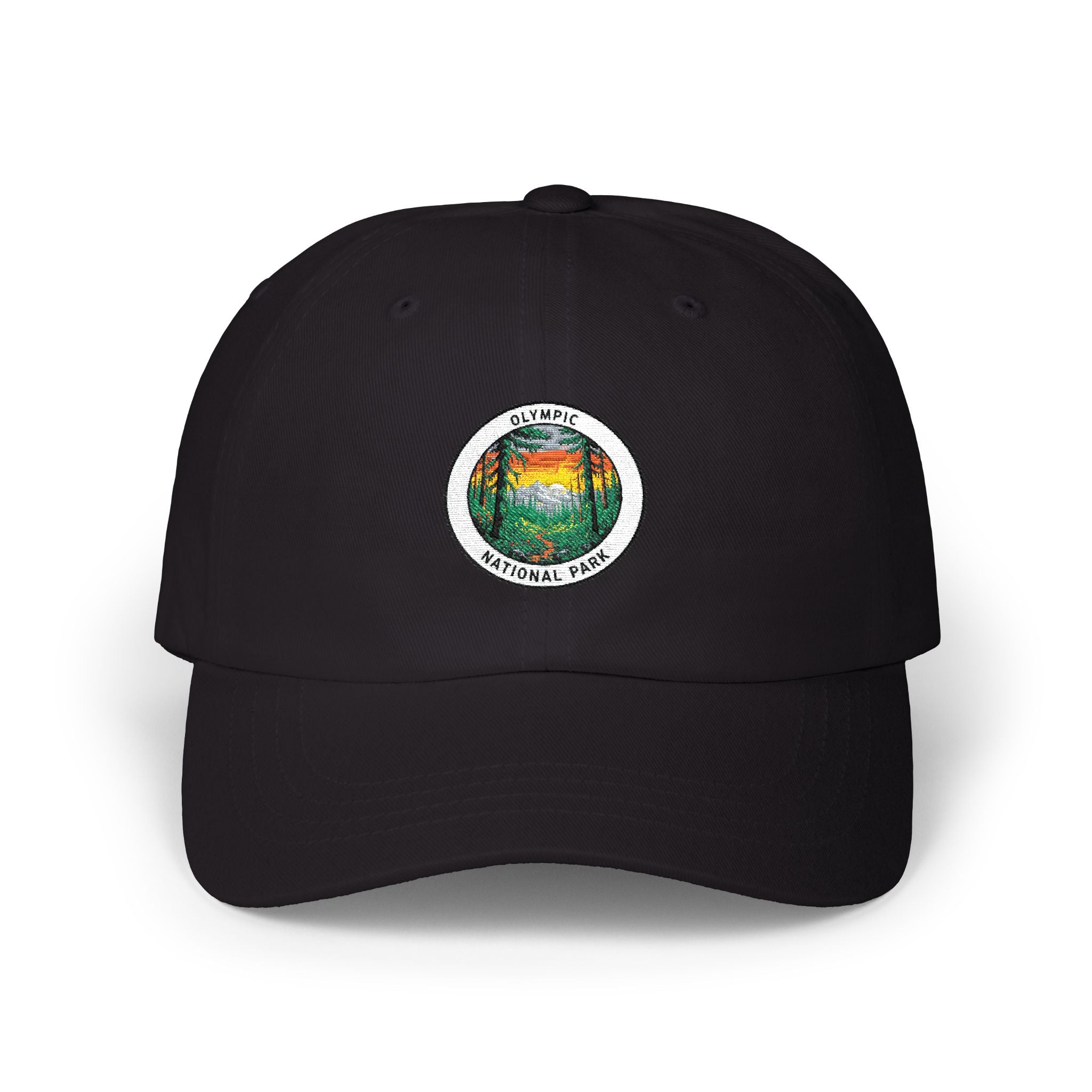 Vintage National Park Badge Dad Cap | Retro Outdoor Logo Hat