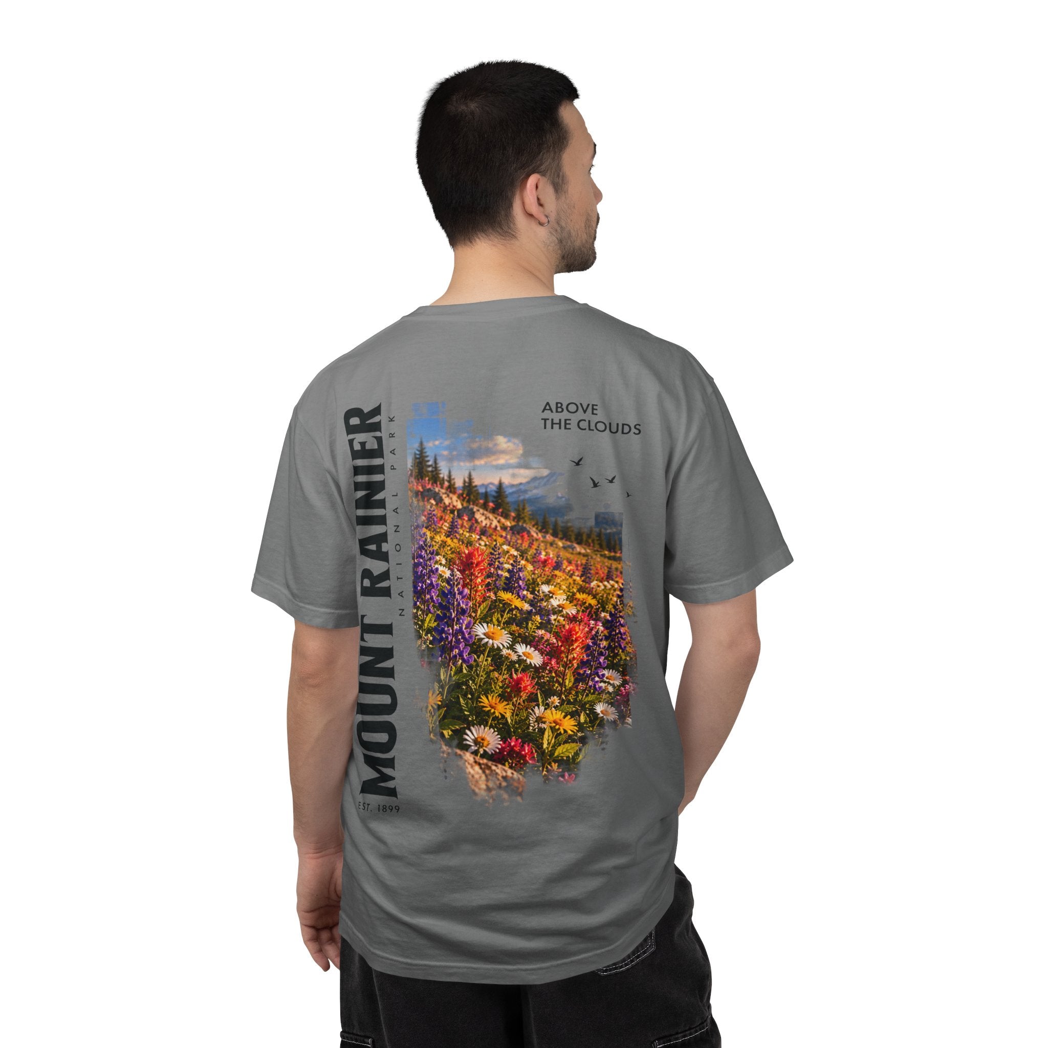 Mount Rainier National Park – Wildflower Meadow Graphic T-Shirt