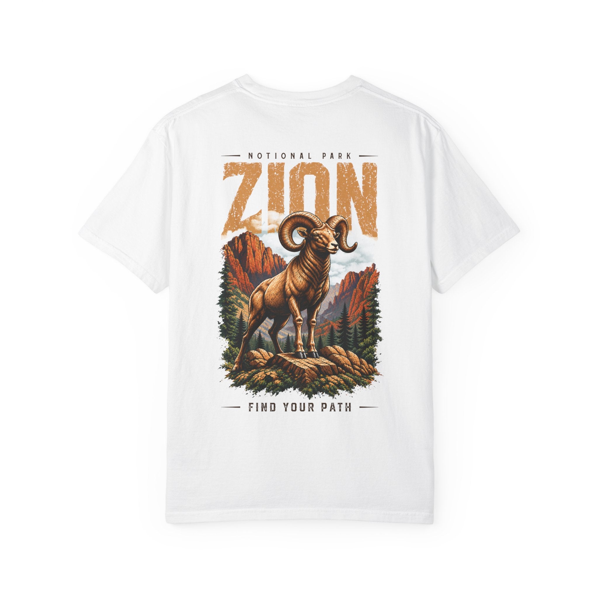 Bighorn Sheep Zion National Park Vintage Graphic T-Shirt