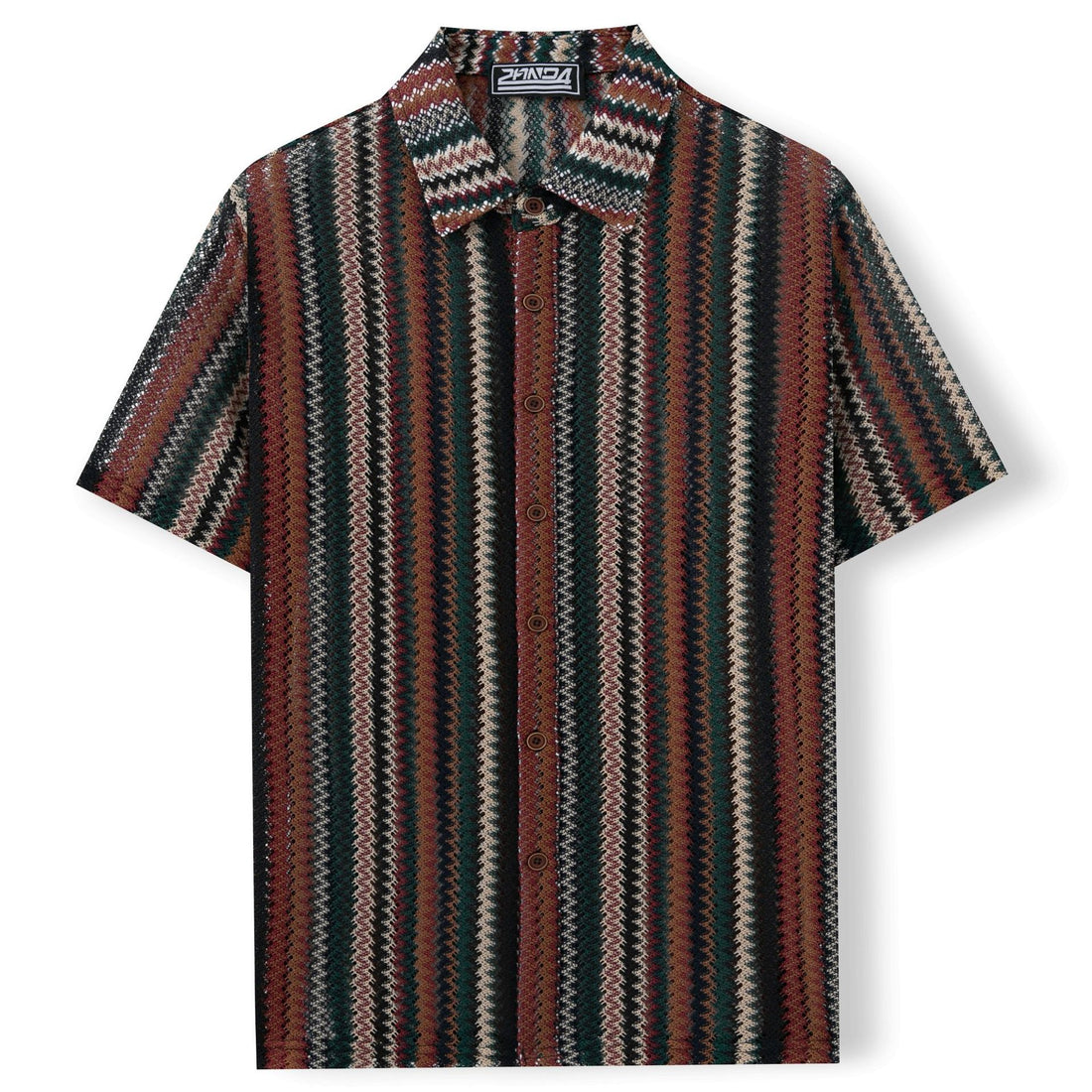 Summer New Men's Ethnic Style Striped Shirt