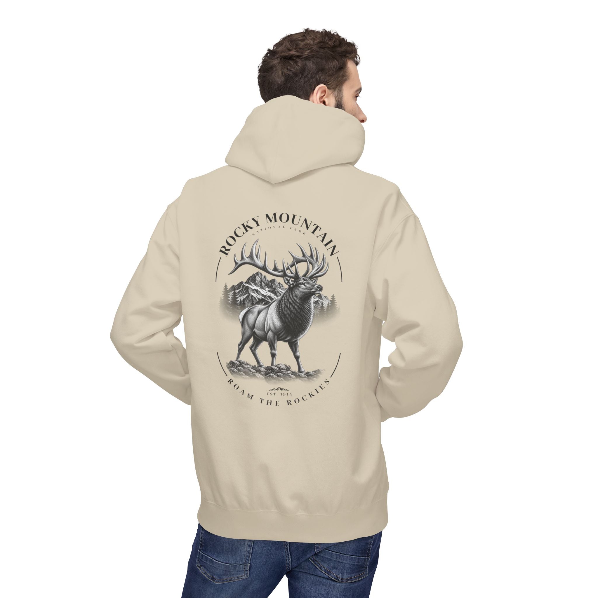Rocky Mountain National Park Elk Graphic Hoodie