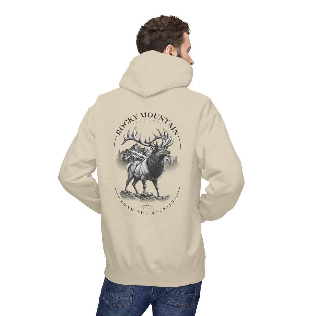 Rocky Mountain National Park Elk Graphic Hoodie