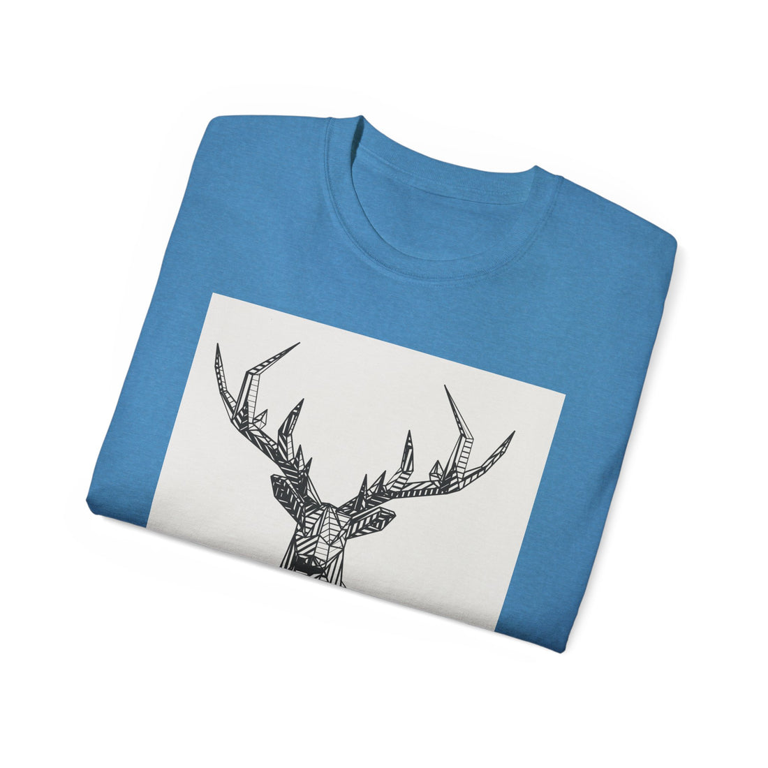 Geometric Deer Graphic Tee - Unisex Ultra Cotton T-Shirt
