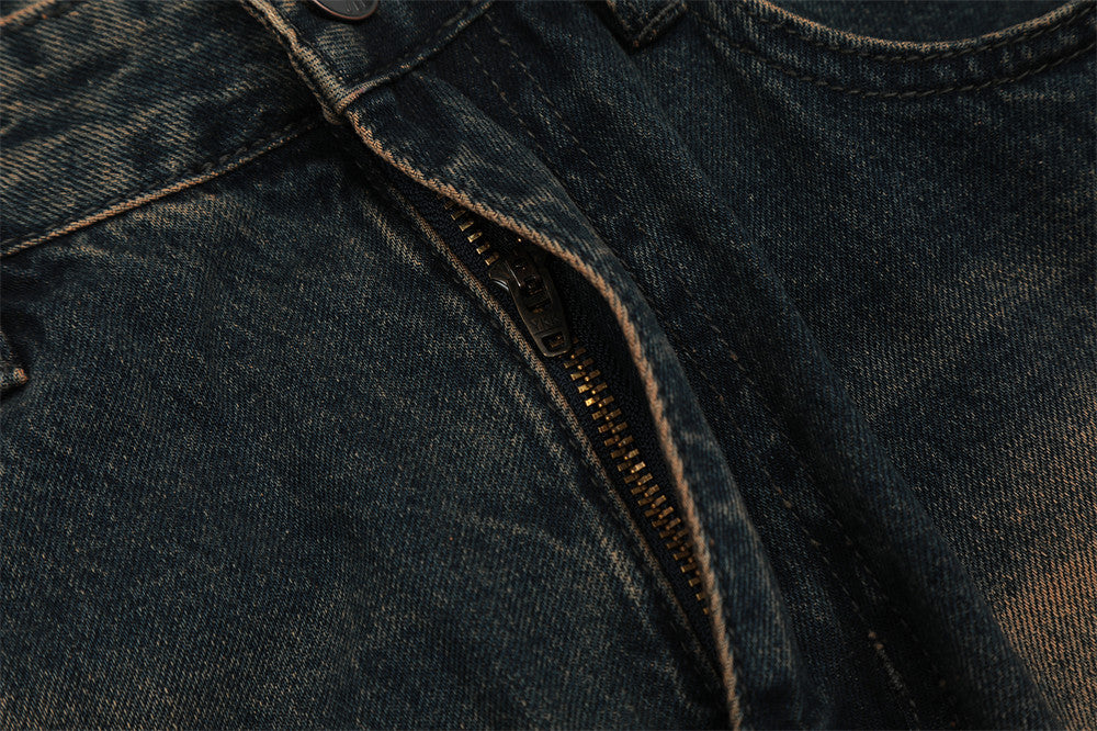 Retro Washing Water Daddy Pants Men