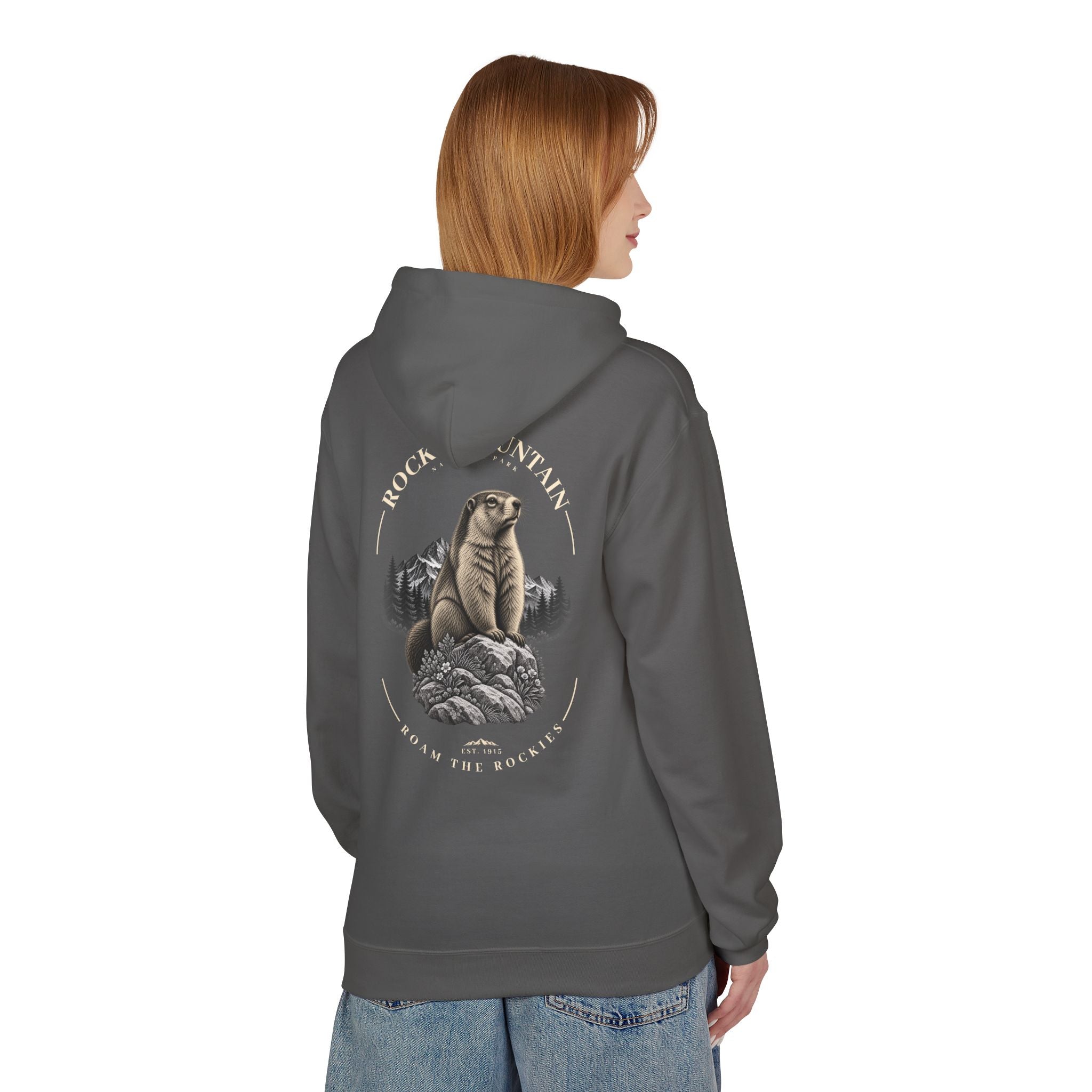 Rocky Mountain National Park Marmot Graphic Hoodie