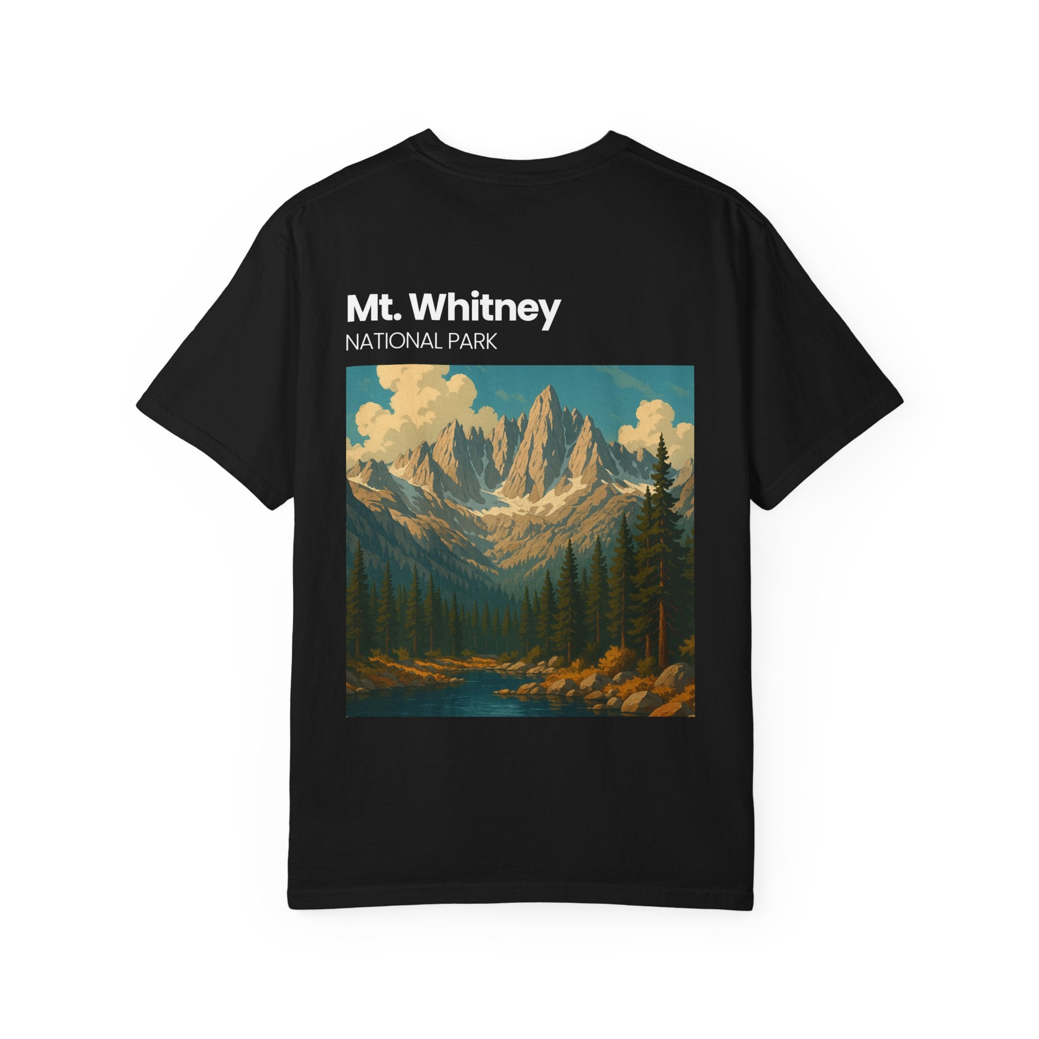 Mt. Whitney National Park mountain landscape T-Shirt | vintage nature poster