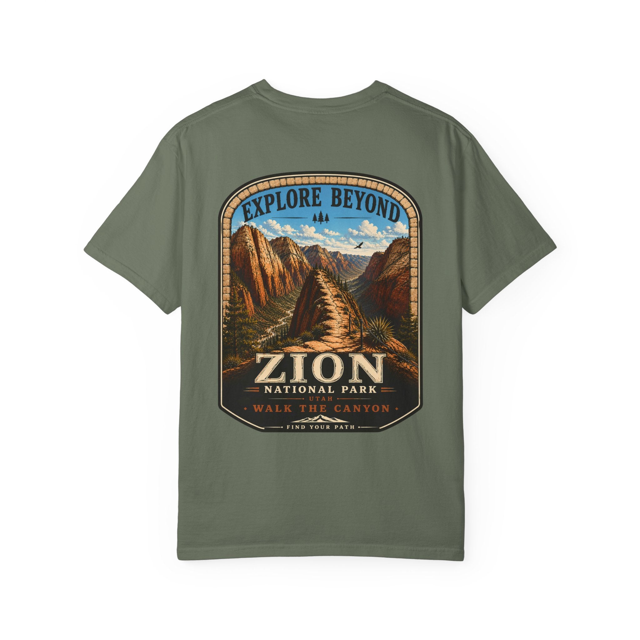 Angels Landing Zion National Park Vintage Graphic T-Shirt2