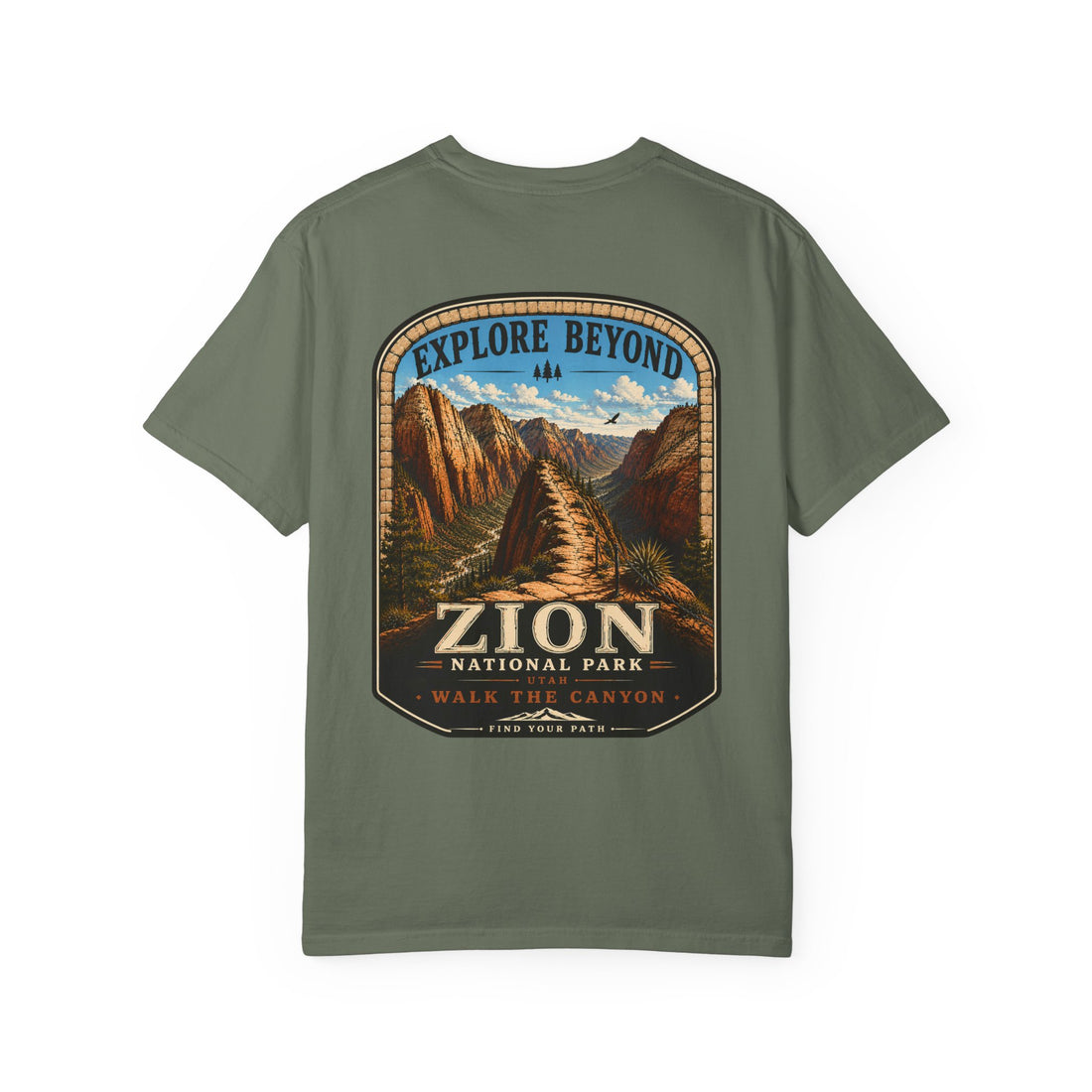 Angels Landing Zion National Park Vintage Graphic T-Shirt2