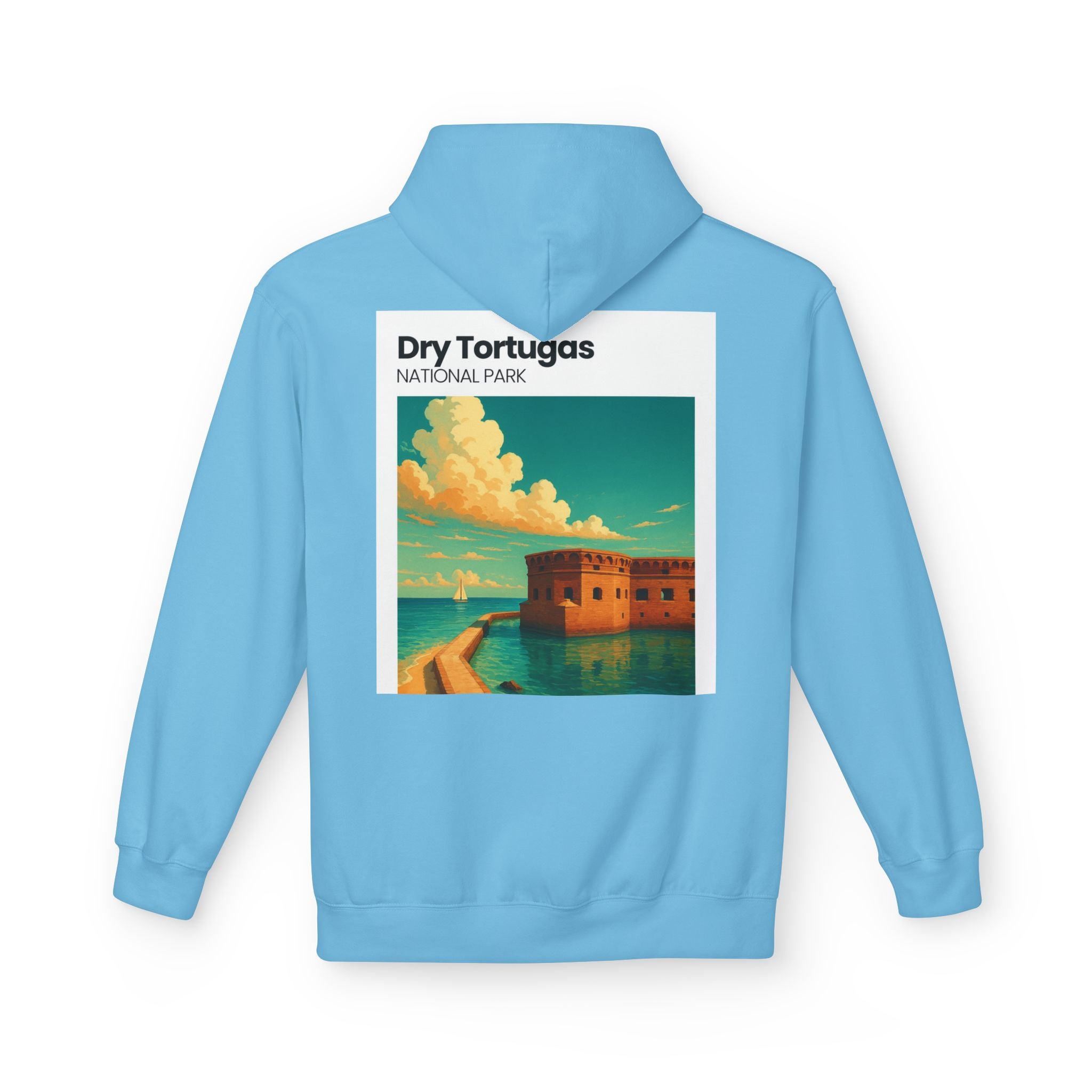 Dry Tortugas National Park Hoodie | Retro Fort Illustration