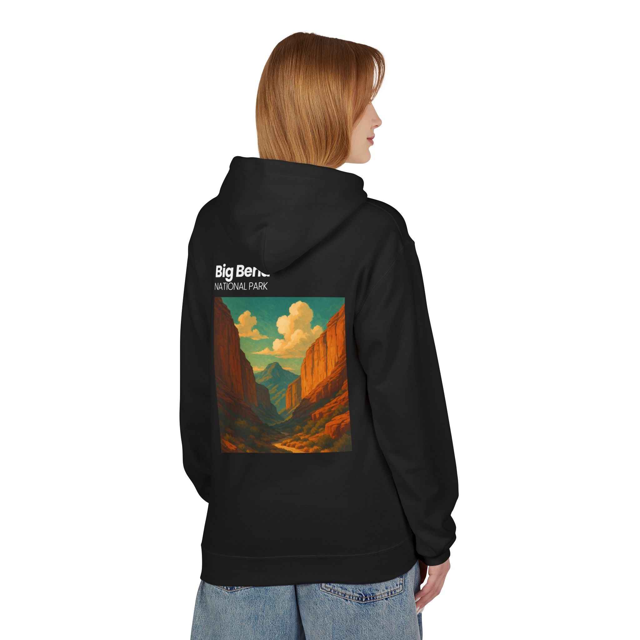 Big Bend National Park Hoodie | Vintage Canyon Landscape Print