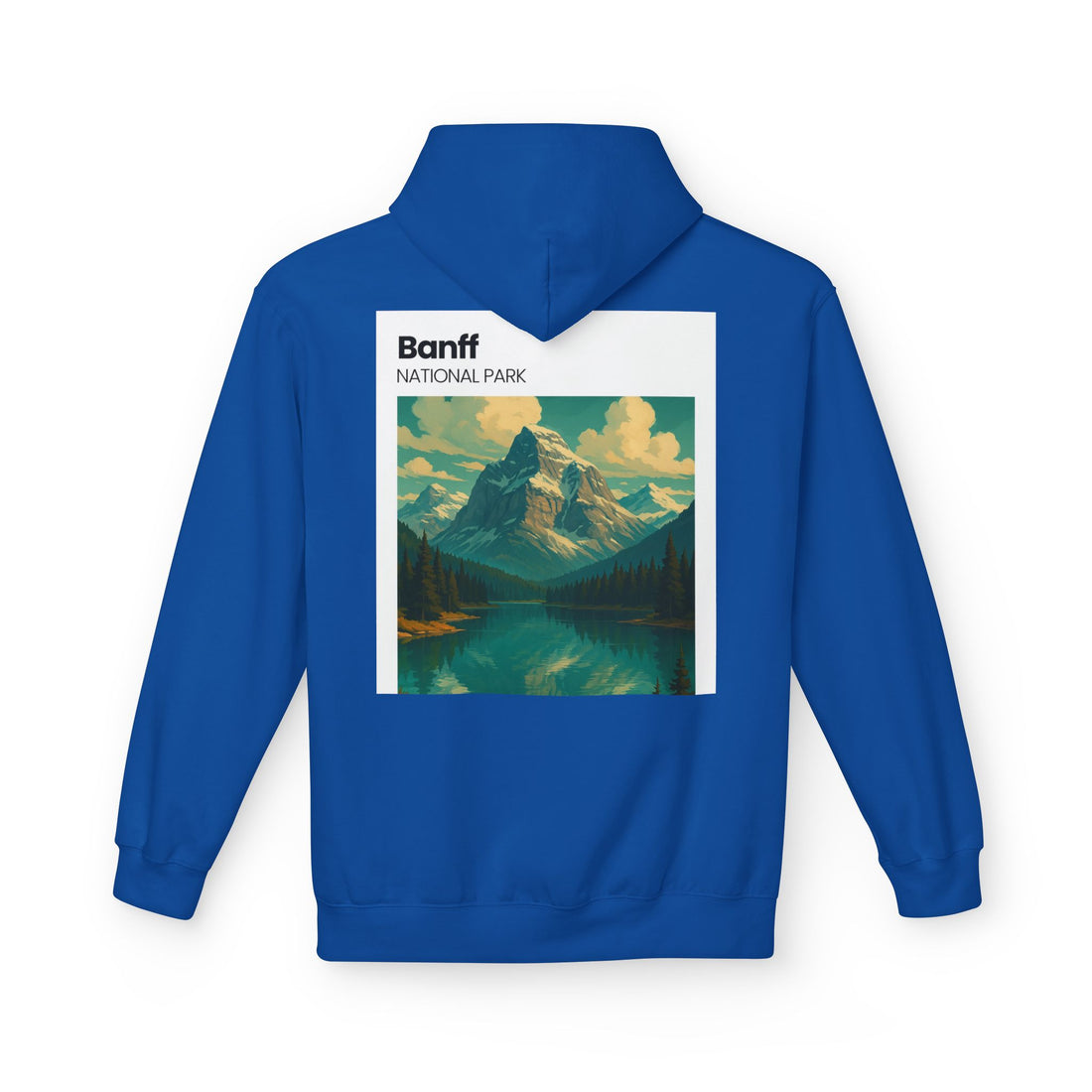 Banff National Park landscape Hoodie | Mountain Lake Vintage Poster