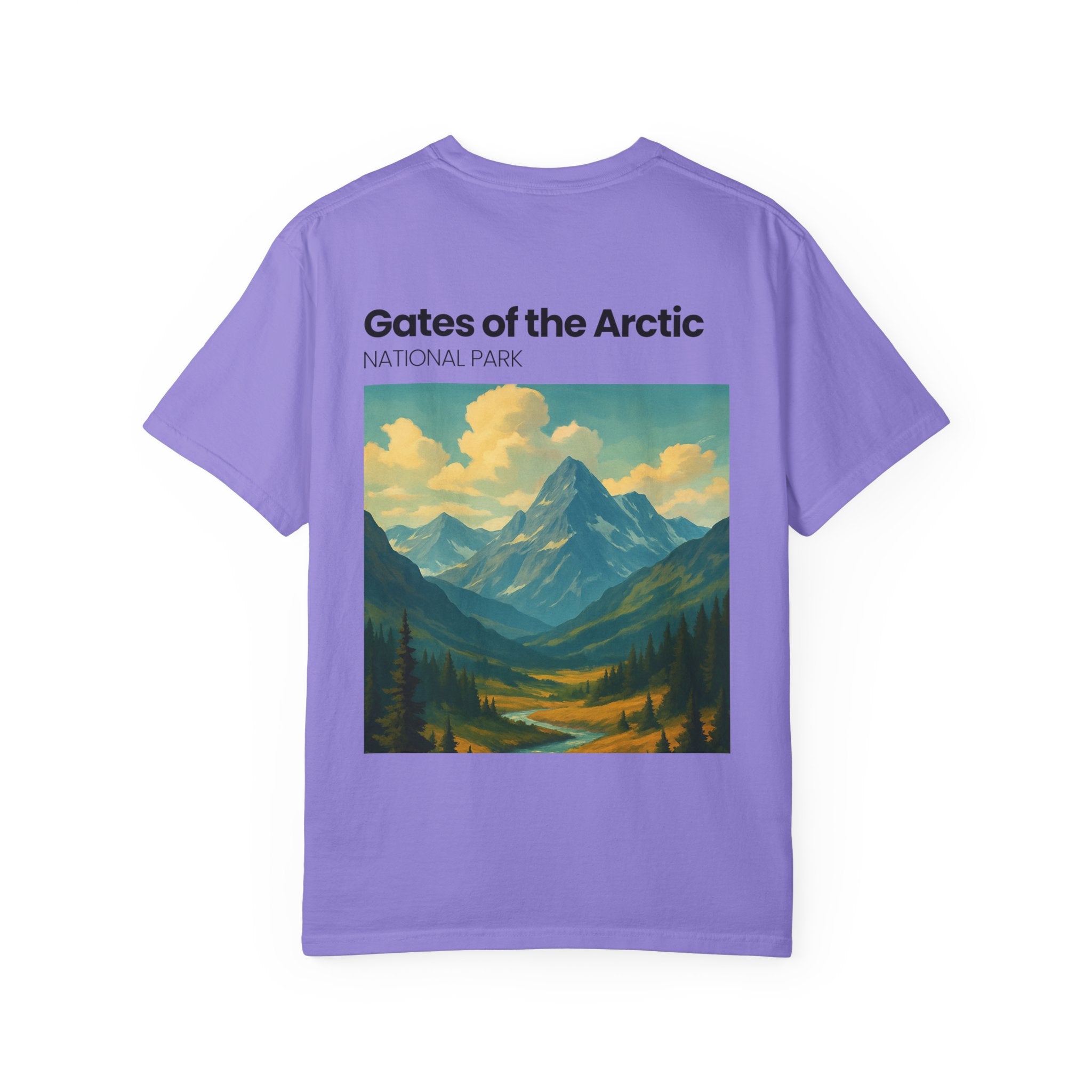 Gates of the Arctic Mountain Landscape T-shirt | National Park Poster Artwork