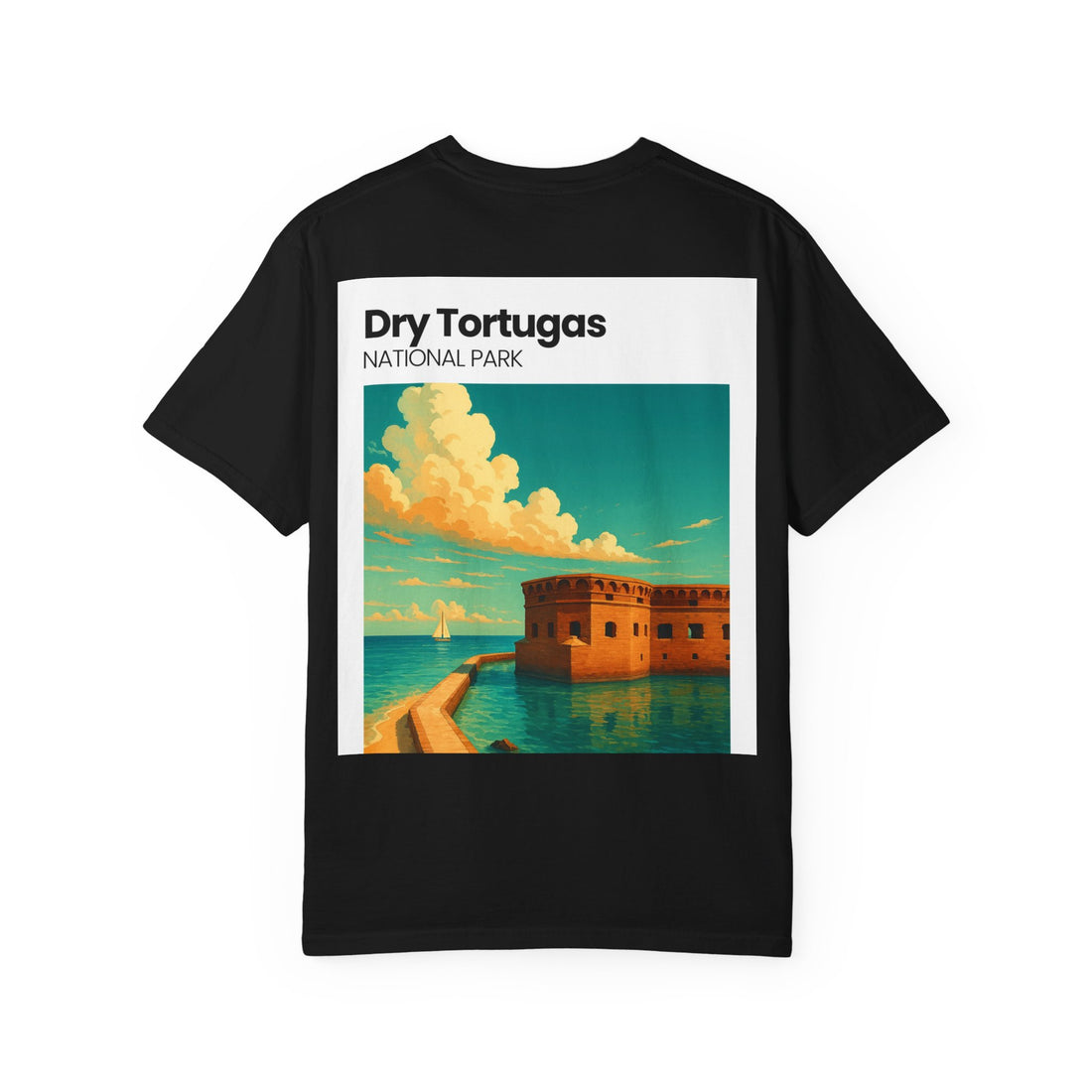 Dry Tortugas National Park Poster T-shirt | Vintage Fort Illustration