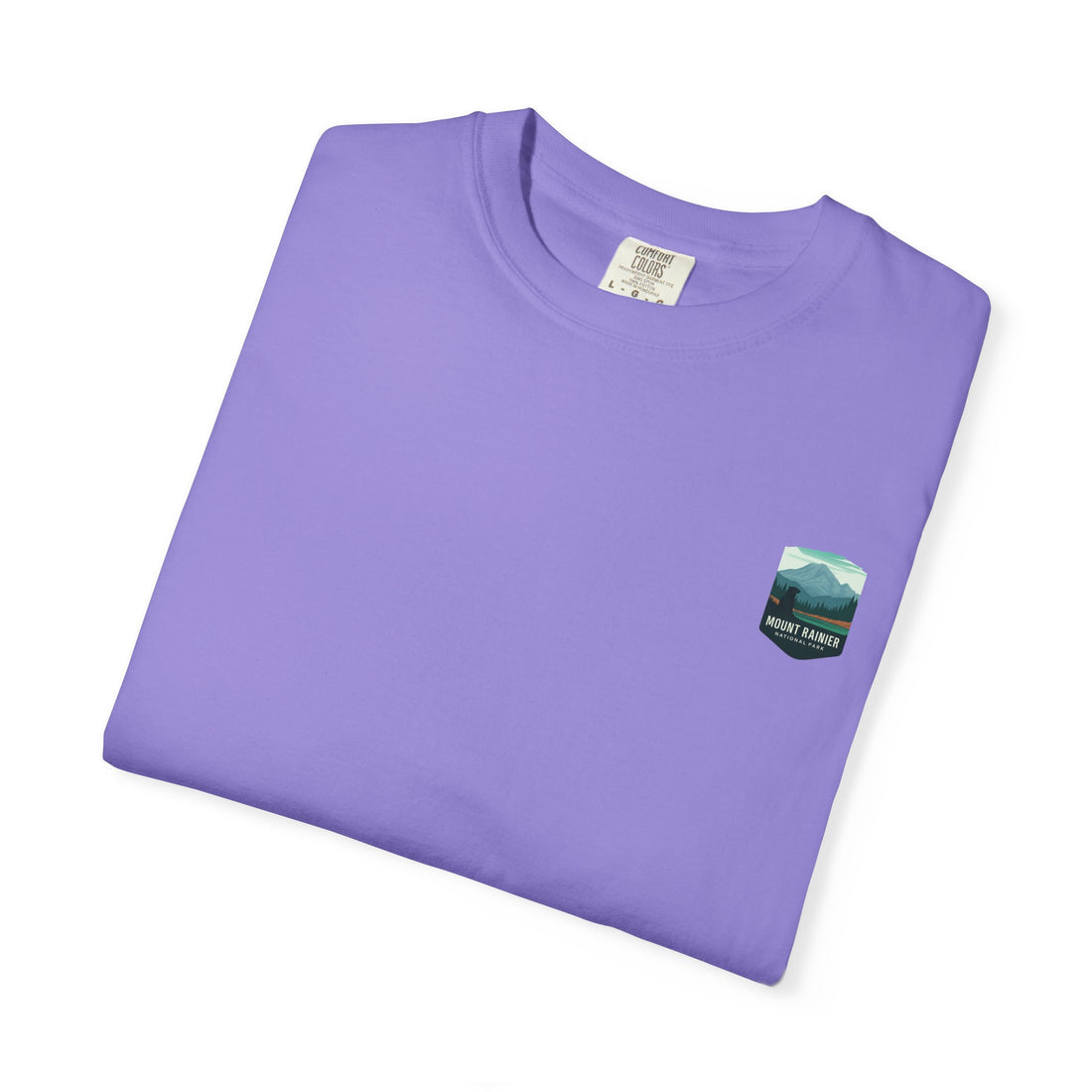 Mount Rainier National Park Poster T-Shirt | Vintage Landscape Graphic